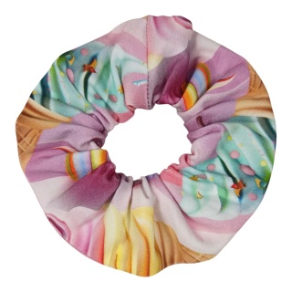 Scrunchie Różowe Lody