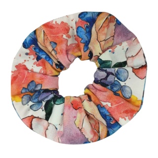 Scrunchie Akwarelowe Kwiaty