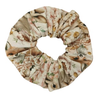 Scrunchie Zwierzaki w Kwiatach