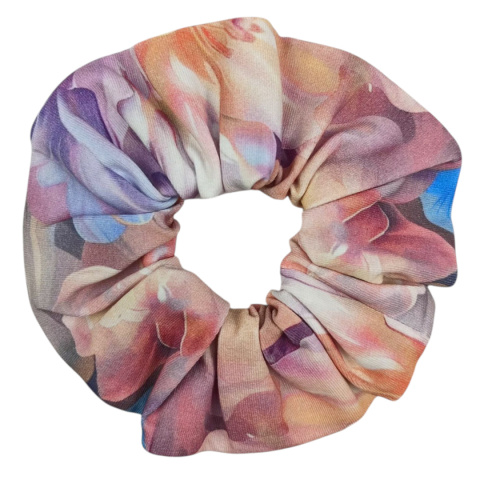 Scrunchie Pastelowe Piwonie Scrunchie Pastelowe Piwonie