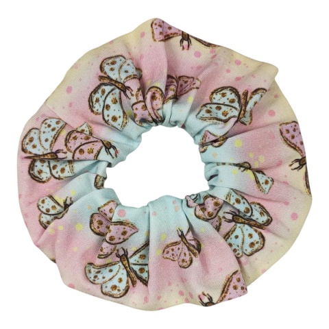 Scrunchie Pastelowe Motylki