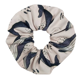 Scrunchie Wieloryby