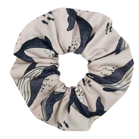 Scrunchie Wieloryby