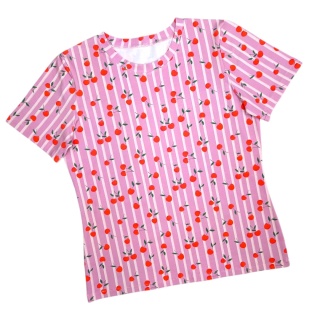 T-shirt damski Wisienki M
