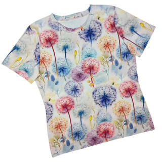 T-shirt damski Dmuchawce na bieli