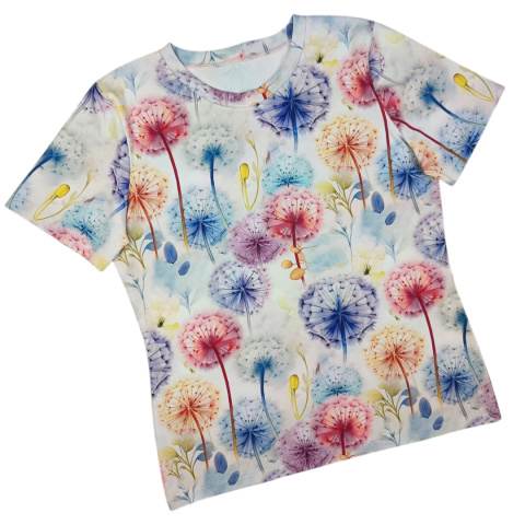T-shirt damski Dmuchawce na bieli T-shirt damski Dmuchawce na bieli