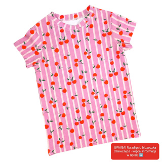 T-shirt damski Wisienki