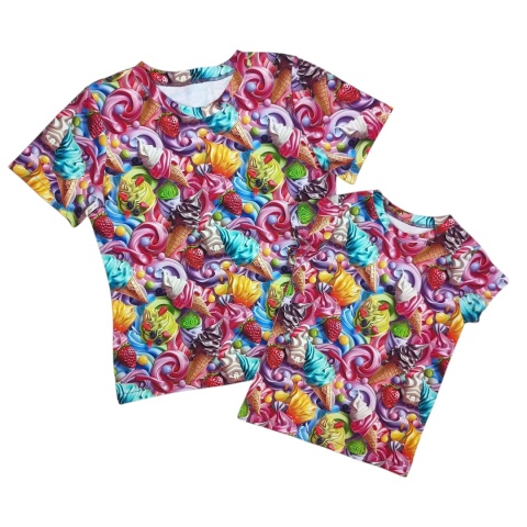 Zestaw T-shirt damski & dziecięcy Lody Włoskie Zestaw T-shirt damski & dziecięcy Lody Włoskie