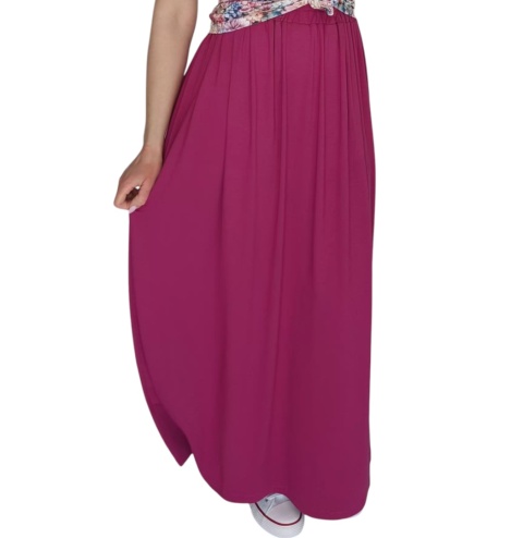 Zestaw t-shirt Dmuchawce + Spódnica Maxi Buraczek rozmiar M