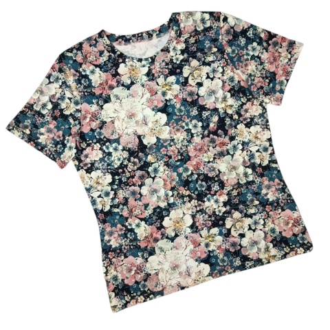Zestaw t-shirt Kwiaty Jabłoni + spódnica Maxi Brudny Róż